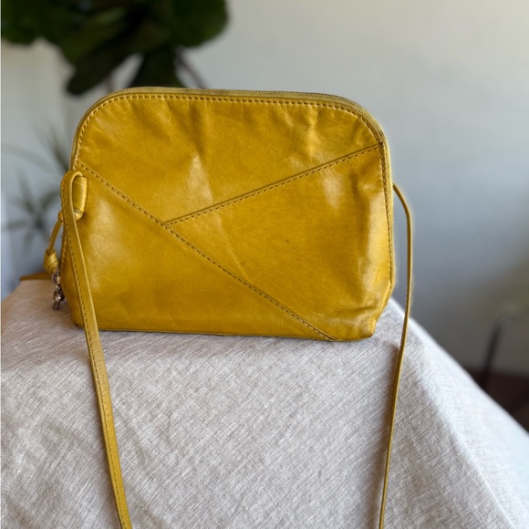 HOBO Yellow Leather Crossbody Bag - Picture 1 of 5